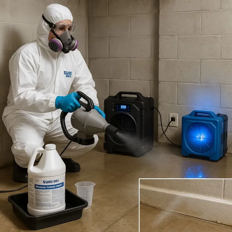 Sanitization and Odor Removal process in Lancaster, MA